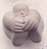 Hold On by Danny Clahane, Sculpture, Hoptonwood stone