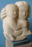 Mother and Child by Danny Clahane, Sculpture, Portland stone